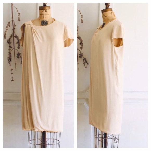 Viktor & Rolf dress beige sz 8 made in Italy - Picture 4 of 5